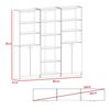 2 Estantes 2 Puertas + Estante 5 Repisas TuHome Home Macadamia