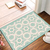 Alfombra Davanti Flor Hindu Turquesa 50 x70 Flor Hindu Turquesa