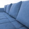 Sofá Seccional Derecho Deco Class Imperio 3 Cuerpos Azul
