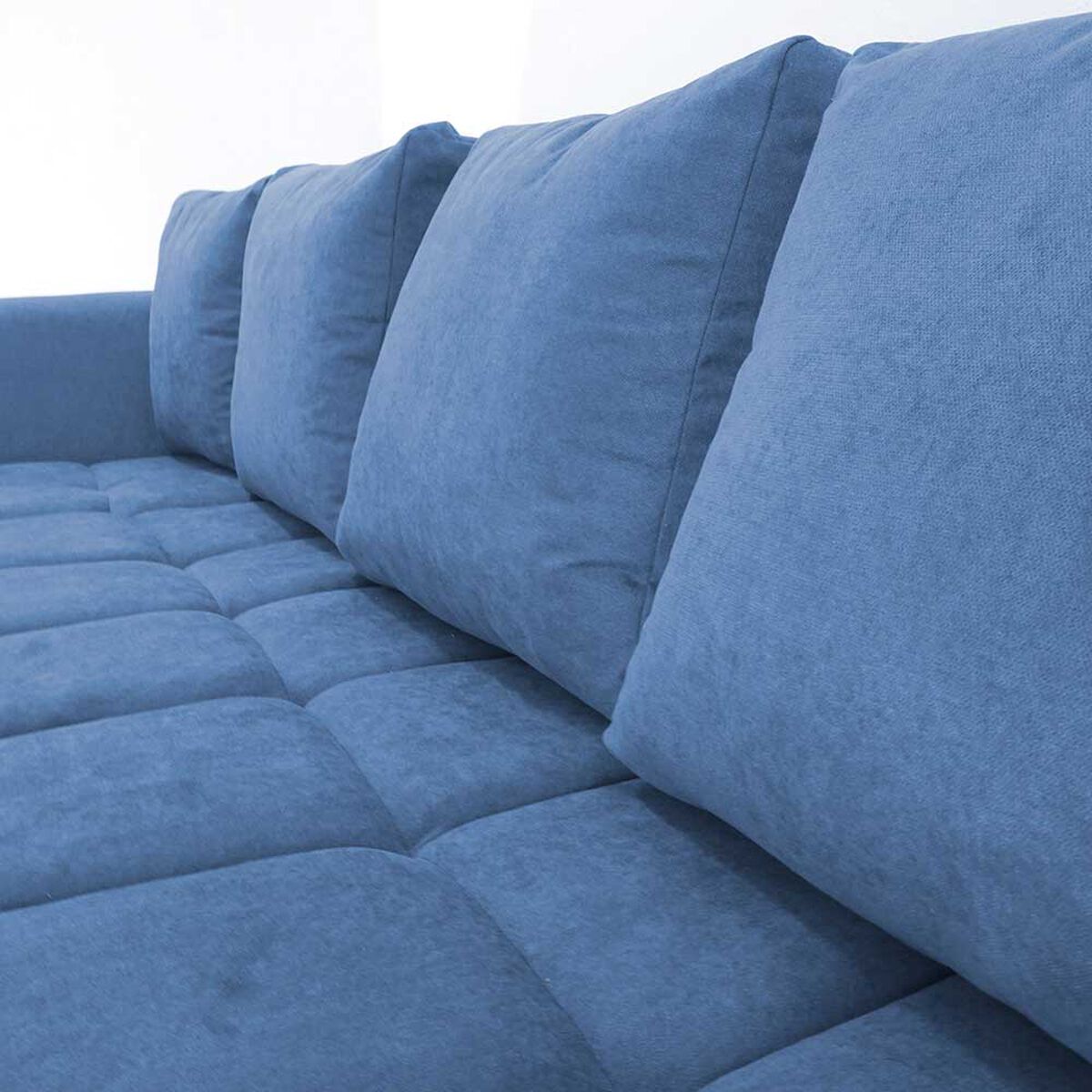 Sofá Seccional Derecho Deco Class Imperio 3 Cuerpos Azul