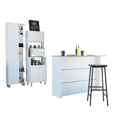 Imagen 2 del producto Combo Alacena + Barra Auxiliar + Optimizador TuHome Kitchen