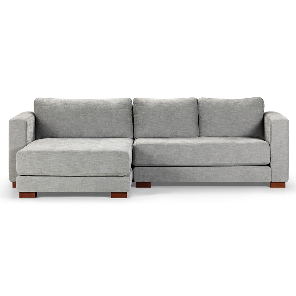 Sofá Seccional Izquierdo Rosen Copeland 3 Cuerpos Gris