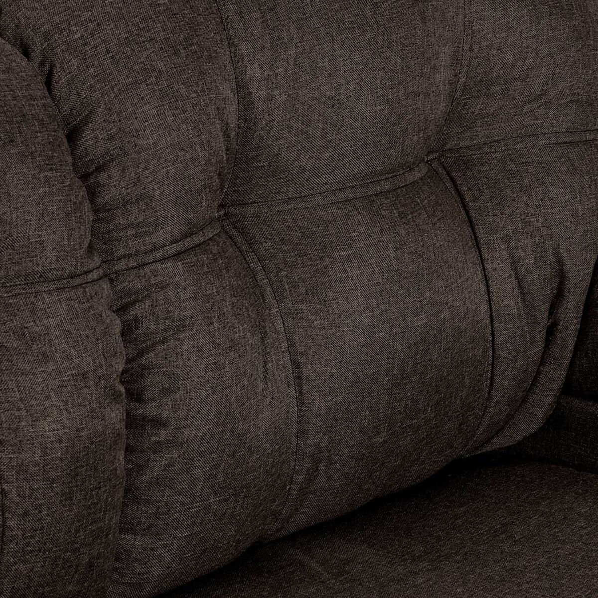 Juego de Living Deco Outlet Polonia Sofá 3 Cuerpos + Dos Sillones 1 Cuerpo Chocolate