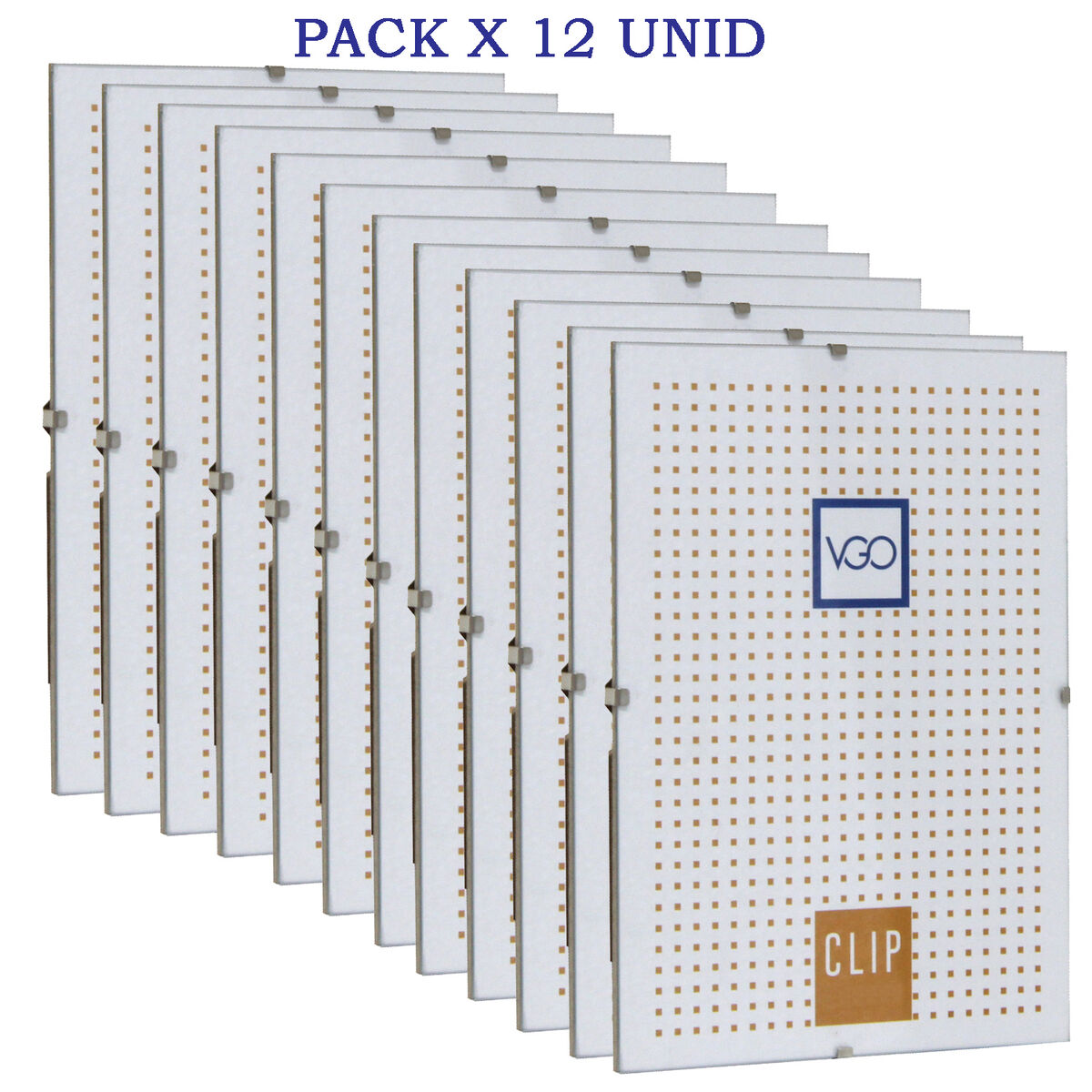 Set x 12 Marco Vgo Clip Simple 20 x 30 cm