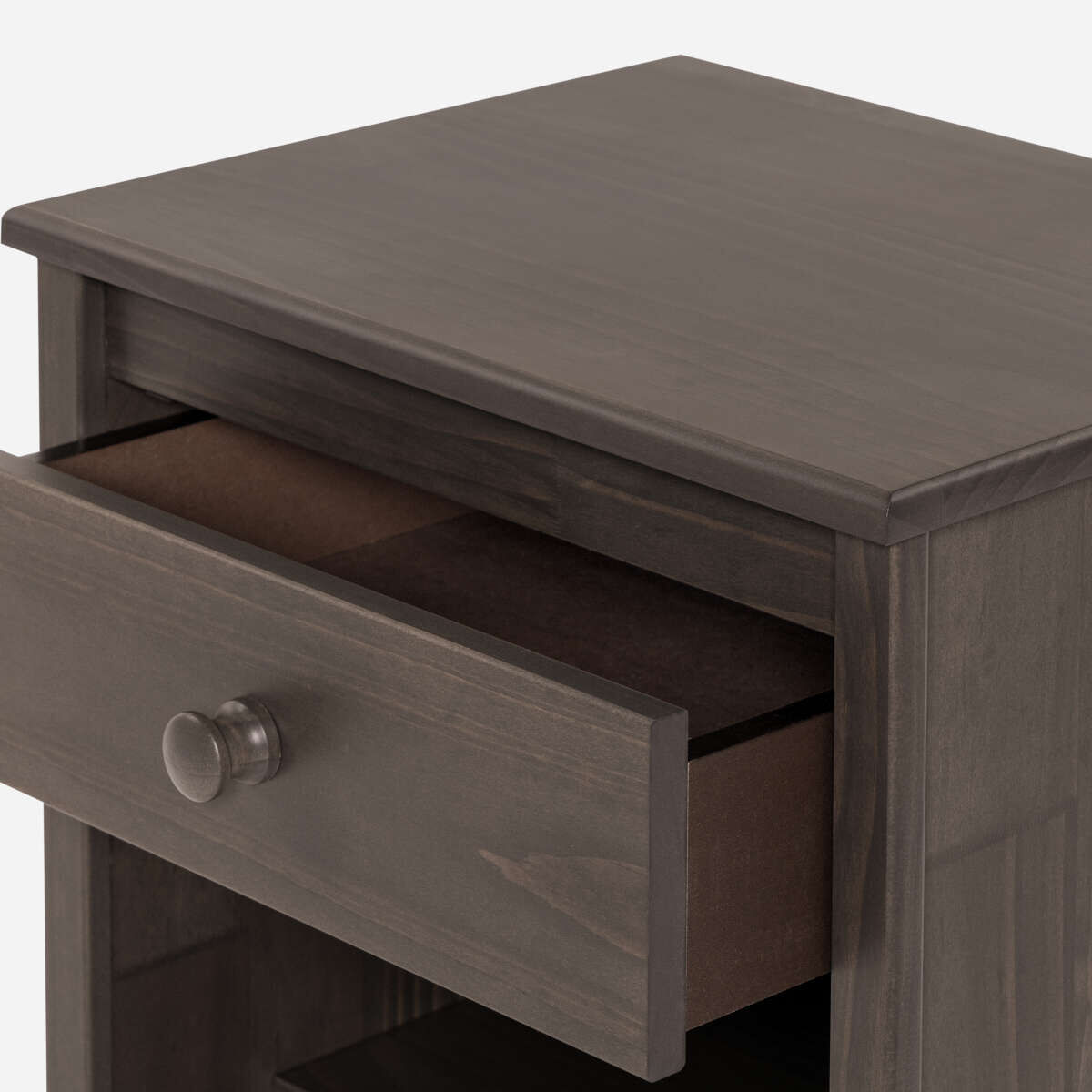 Set Respaldo + Veladores Rosen King Ferrara Gris