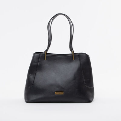 Cartera Ecocuero Negro Portman Club