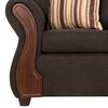 Juego de Living Deco Outlet Tarento Sofá 3 Cuerpos + Dos Sillones 1 Cuerpo Gris Oscuro