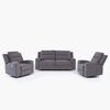 Sofá Reclinable Eléctrico Daniels SETKM807RS 4 Cuerpos Gris
