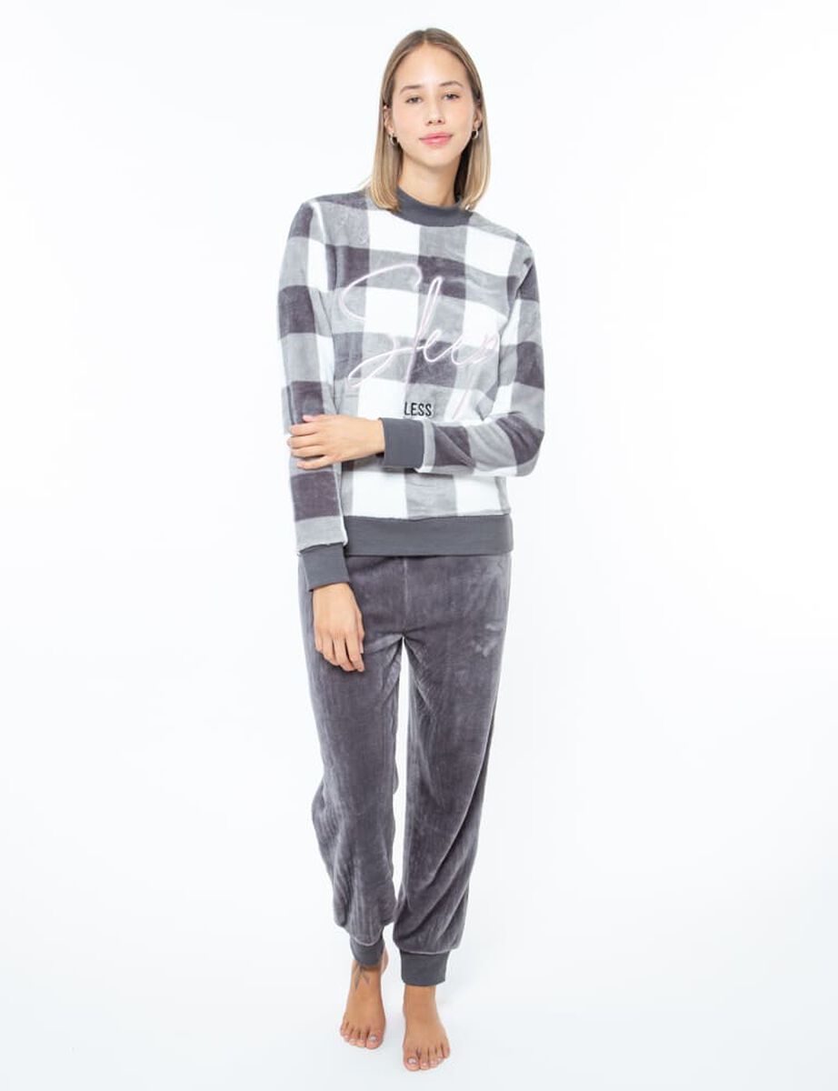 Pijama Coral Fleece Mujer Portman Club Woman