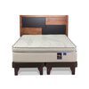 Cama Europea Flex Base Dividida 2 Plazas Maximo Cobre + Respaldo Colonia