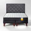 Cama Europea Drimkip King Funcional + Respaldo Rombos King