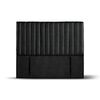 Respaldo Latam Home King Sorrento Cuero Negro