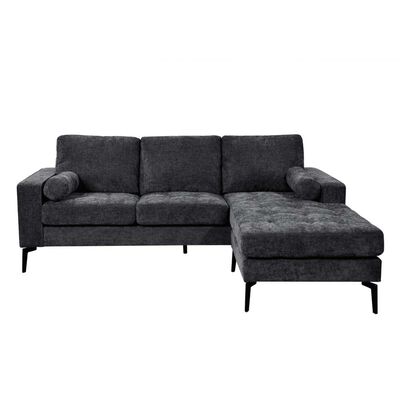 Imagen 2 del producto Sofá Seccional Home Mobili Baltimore 4 Cuerpos Gris Acero