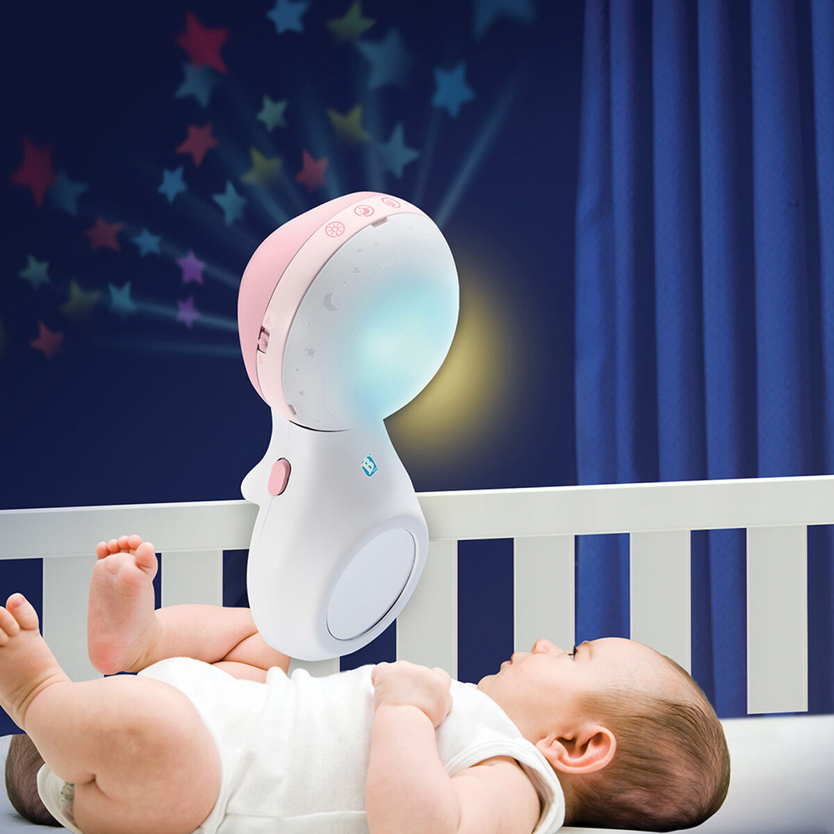 Movil Bebe Proyector Musical 3 en 1 Beige Infantino