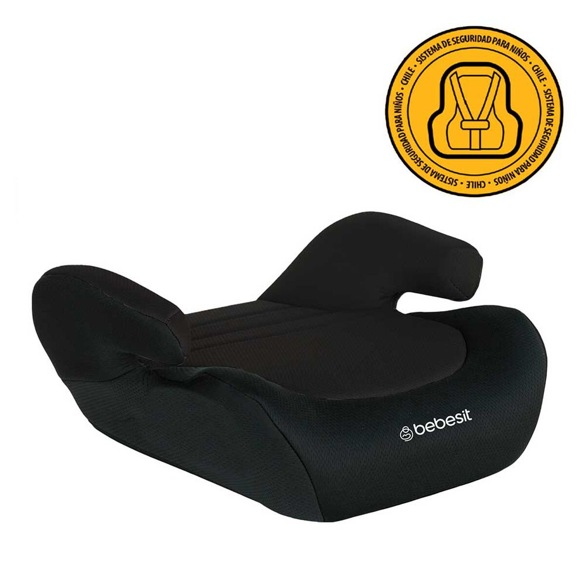 Silla de Auto Alzador Infantil Booster Negro Bebesit