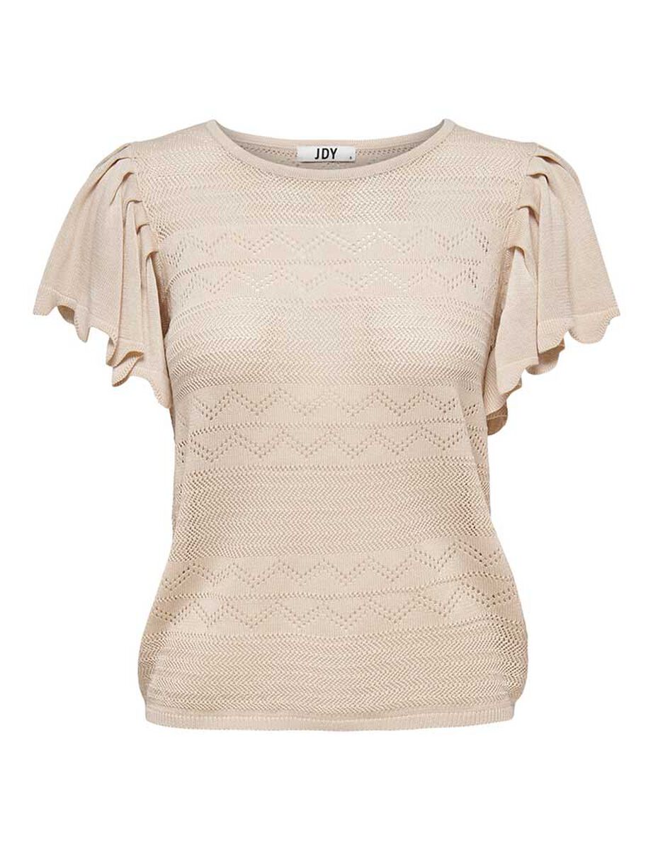 Polera Manga Con Vuelos Mujer Jacqueline De Yong