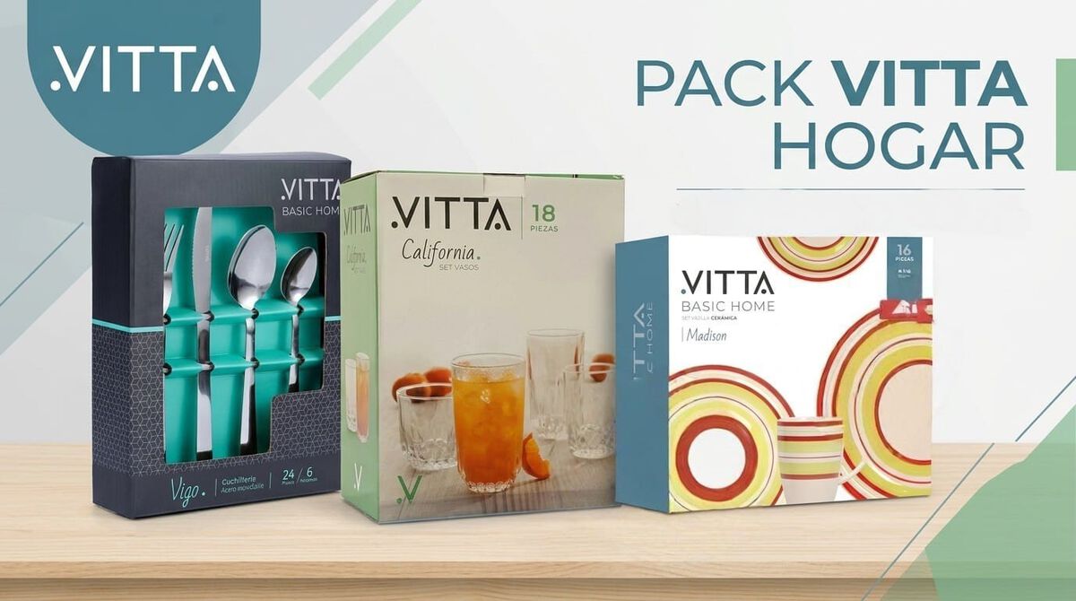 Combo Vajilla 16 Pzs + Set Cuchiller&iacute;a 24 Pzs + Set Vasos 18 Pzs