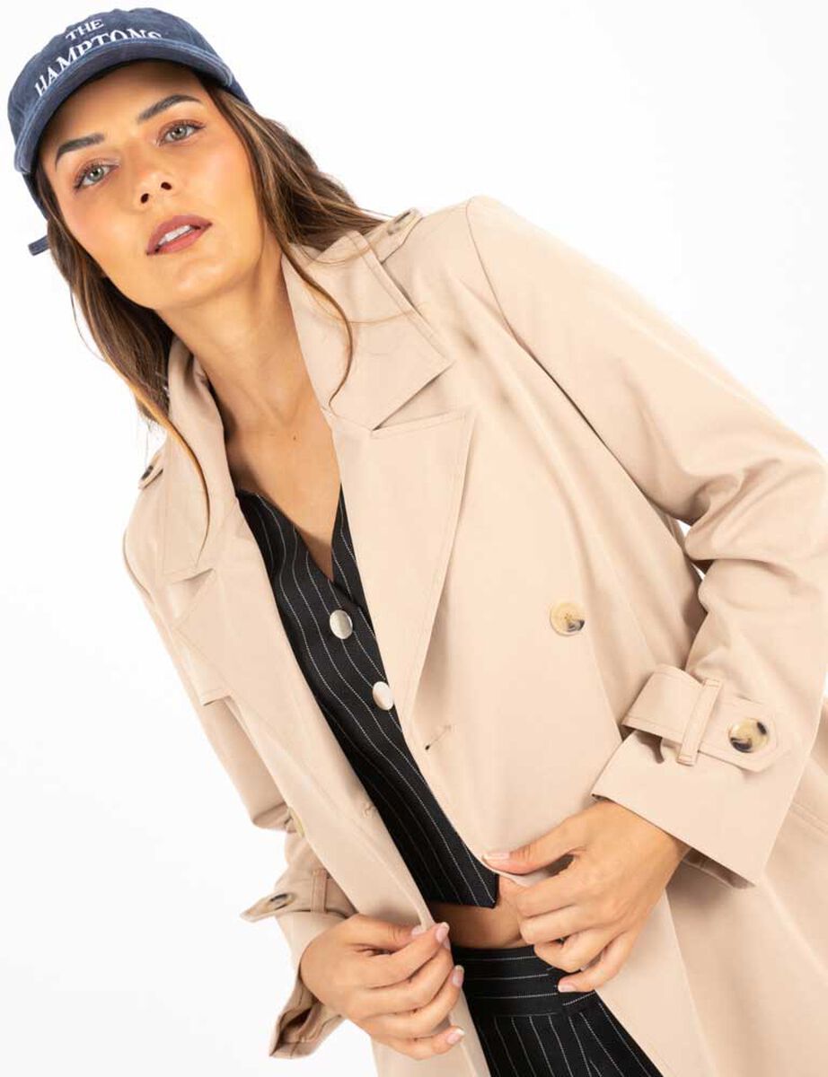 Abrigo Trench Coat Mujer Zibel