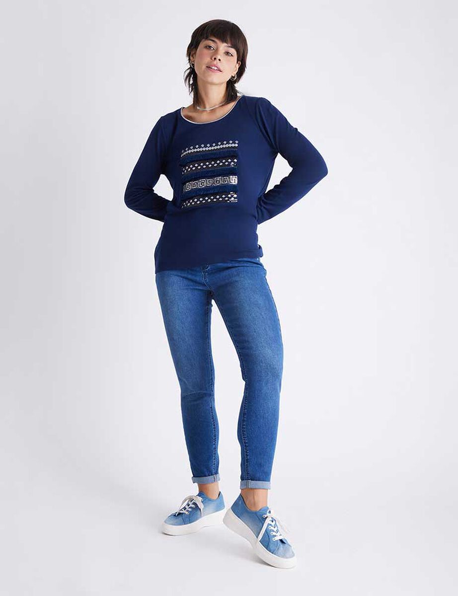 Polera Manga Larga Mujer Curvi