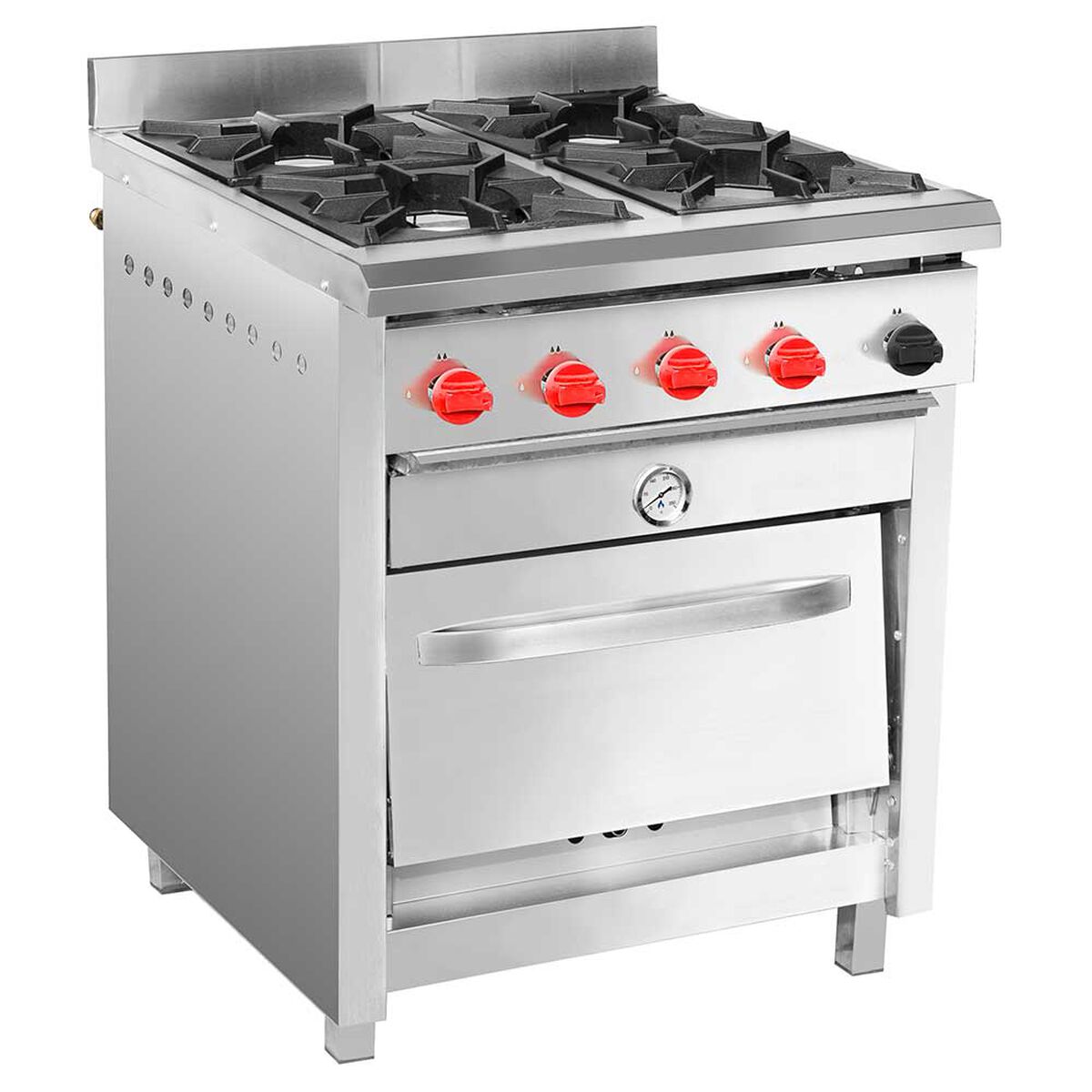 Cocina Industrial a Gas Ticgas 4 Platos 50x50 Gas Licuado