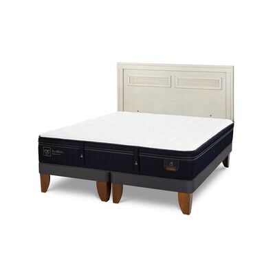 Imagen 2 del producto Cama Europea CIC Base Dividida 2 Plazas Súper Premium + Respaldo Milan Alpino