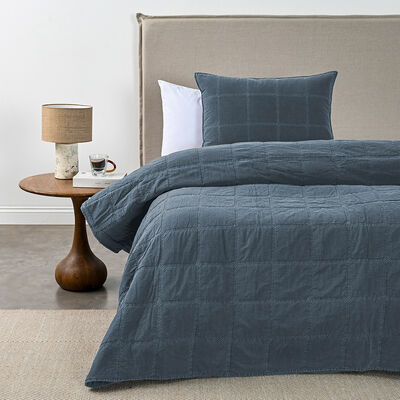 Quilt Cannon Rufus 1,5 Plazas Azul