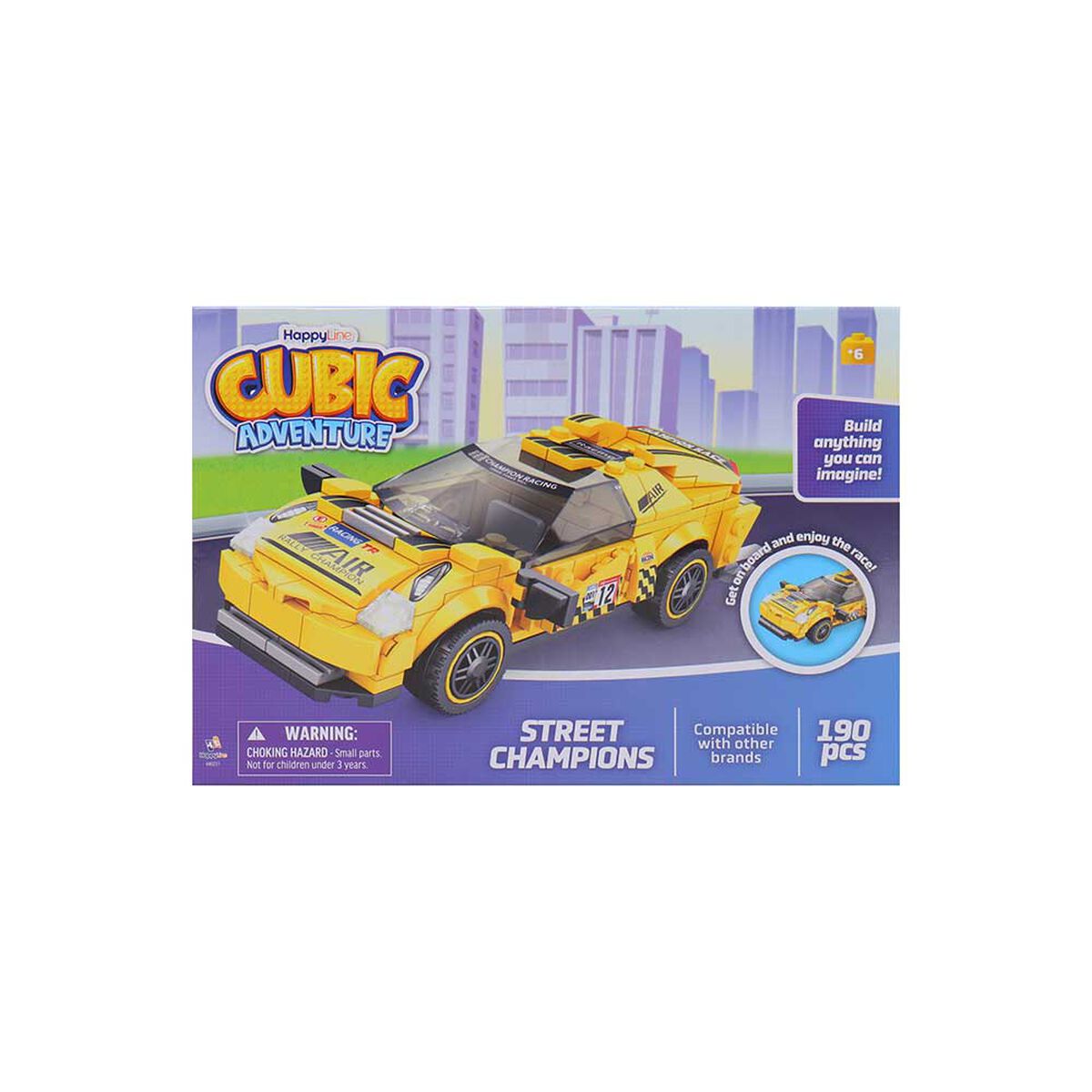 Bloques Coches de Carrera Color Surtido Happy Line