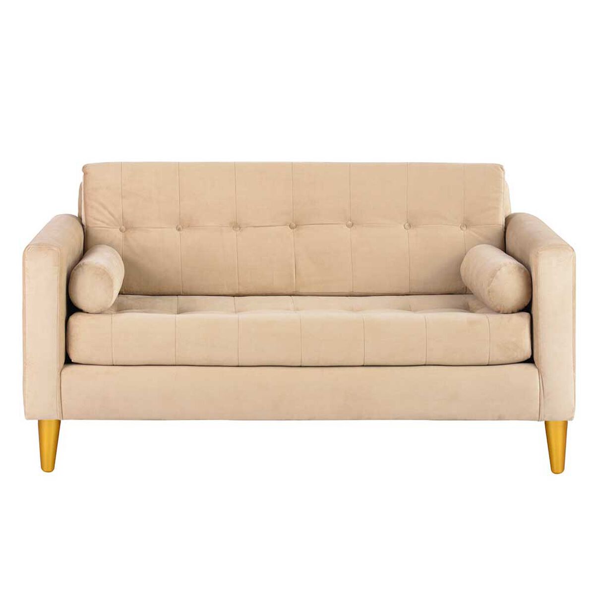 Sofá Bodevir Retro Felpa 01 3 Cuerpos Beige 