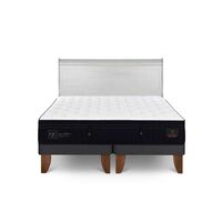 Cama Europea CIC Base Dividida King Súper Premium + Respaldo Miro Alpino