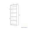Combo Estante 2 Puertas + Vanitorio 2 Puertas + Estante Organizador 2 Puertas + Despensero de Baño 2 Puertas CIC Blanco