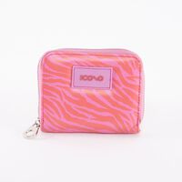 Billetera Animal Print Rosada Eco Cuero Mujer Icono