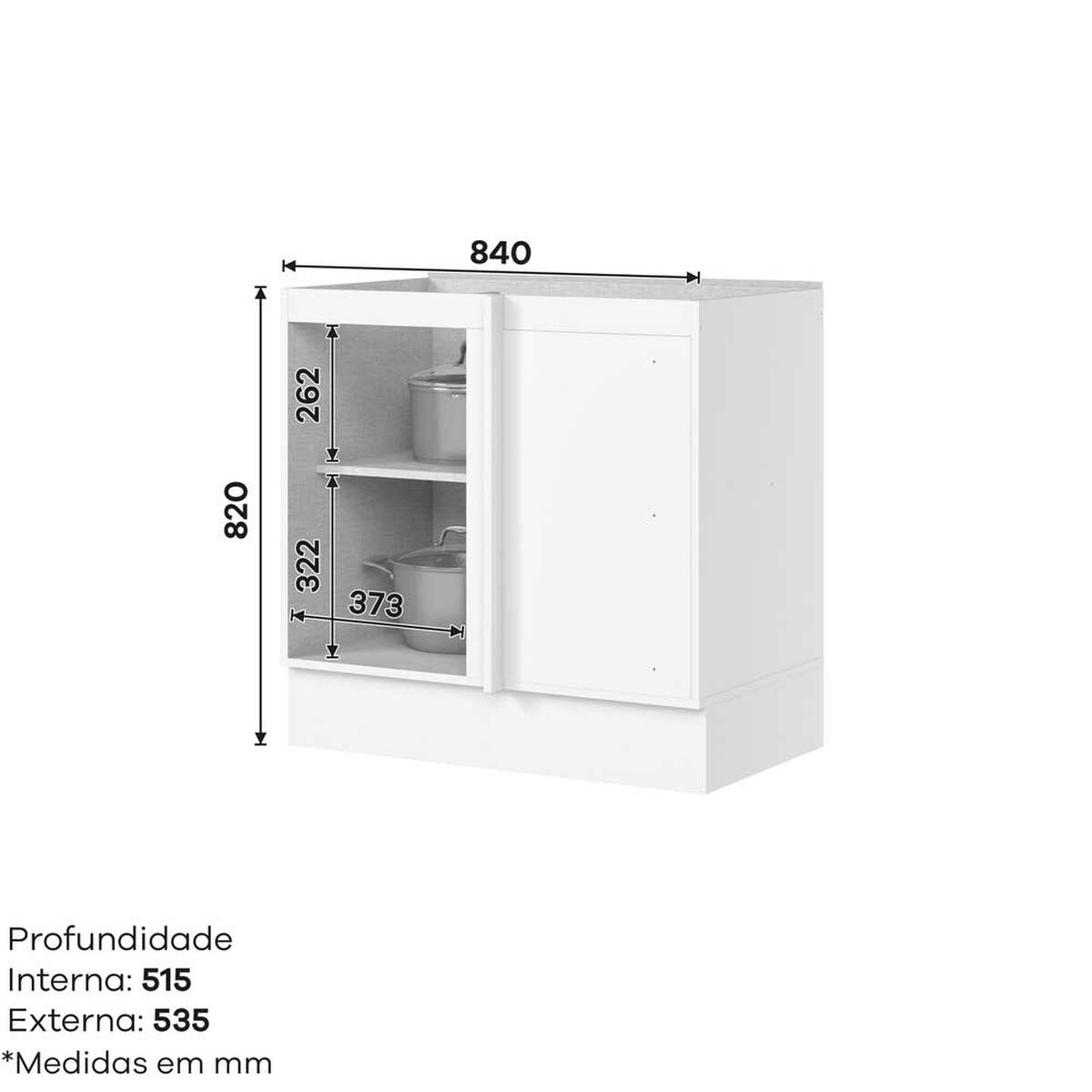 Combo Cocina Esquinero Mueble Aéreo + Base Home Mobili Americana Natural