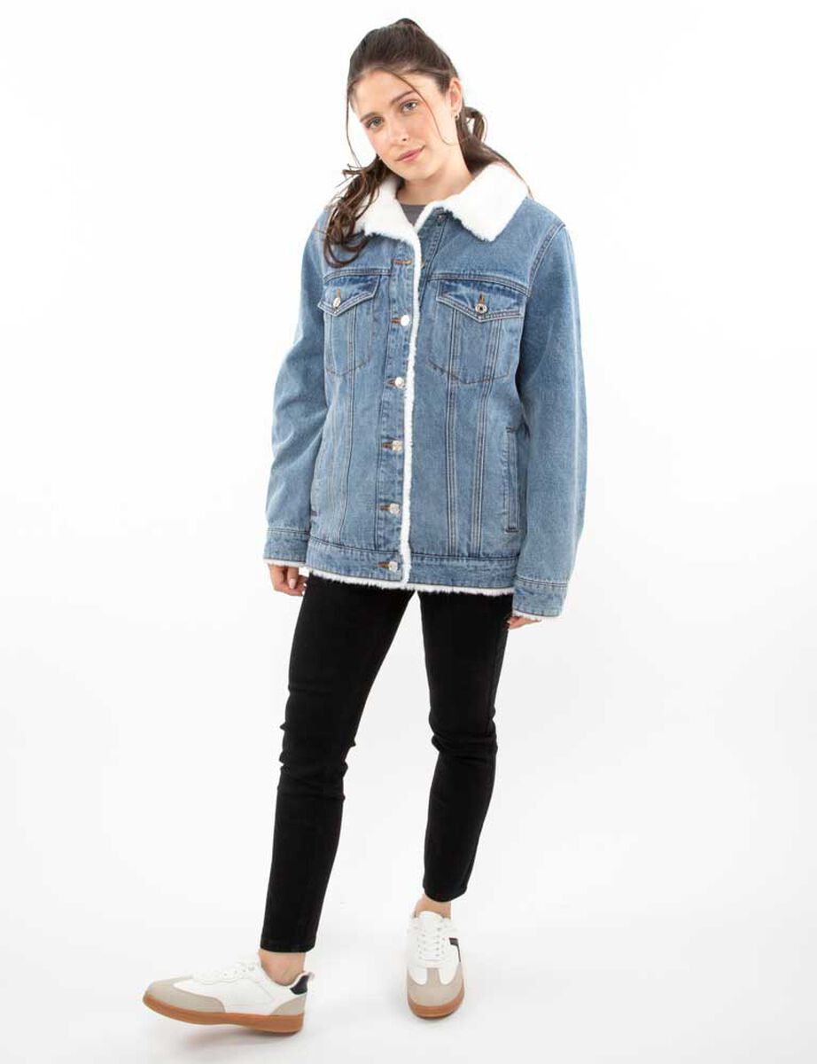 Chaqueta Oversized Chiporro Denim Mujer Icono
