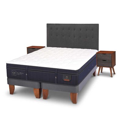 Imagen 2 del producto Cama Europea CIC Base Dividida King Súper Premium + Respaldo + Veladores