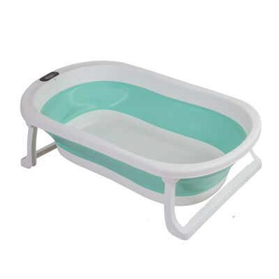 Imagen 2 del producto Bañera Bebe Jelly Plegable con Hamaca y Termómetro Verde Bebesit