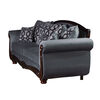 Sof&aacute; Tela Soft Velvet Latam Home Catania 3 Cuerpos