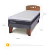 Cama Europea CIC 1,5 Plazas Ortopedic Advance + Respaldo New Gales