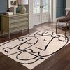 Alfombra Idetex Shaggy Monet 200 x 150 Beige