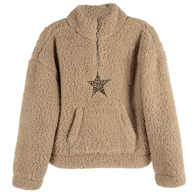 Imagen 2 del producto Polerón Sherpa Niña Mila Beige, Crudo, Lila, Negro