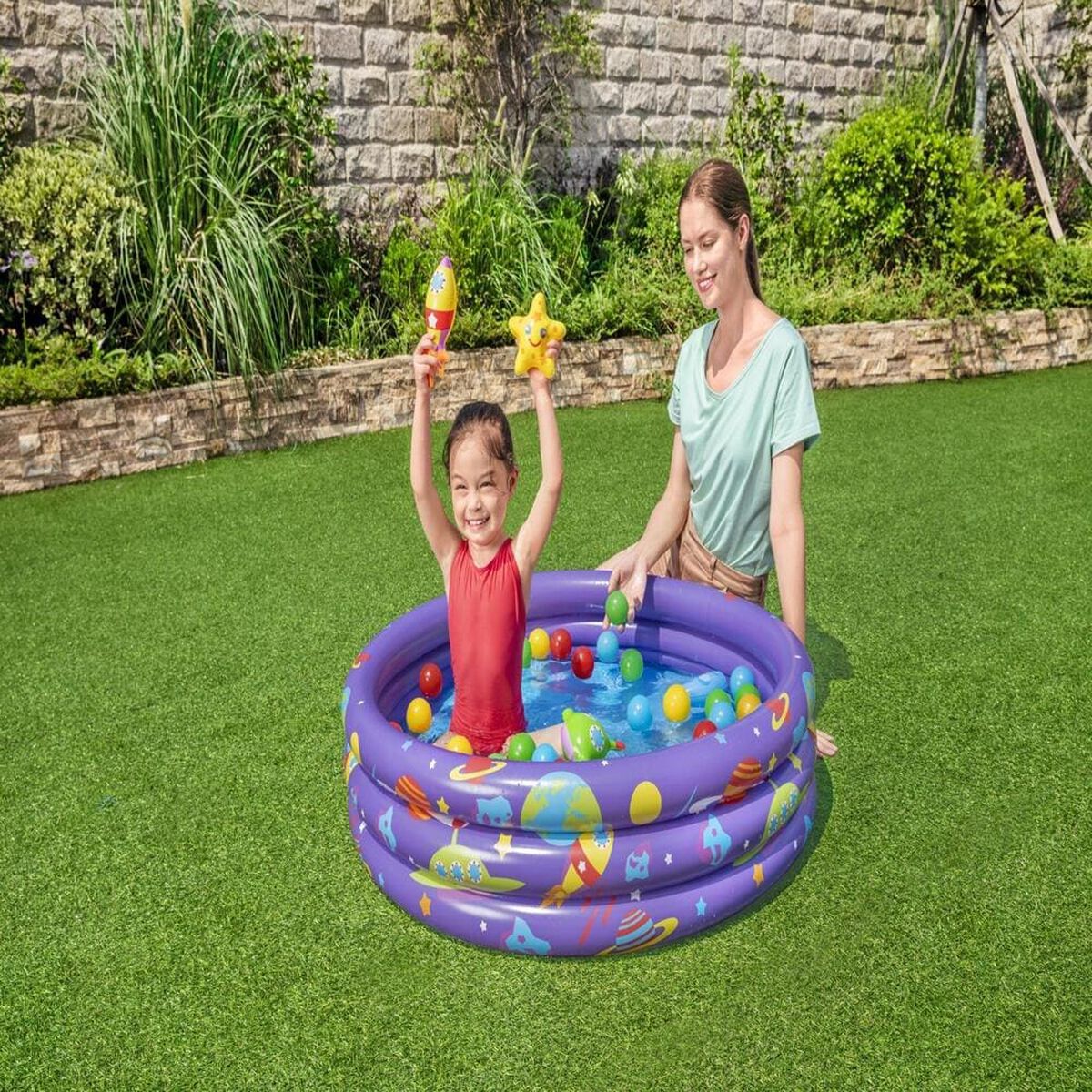 Piscina Inflable Redonda Morada Bestway