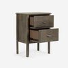 Cama Europea Rosen Base Dividida King Anna + Respaldo + 2 Veladores