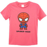 Polera Manga Corta Spiderman Niño Licencias Coral