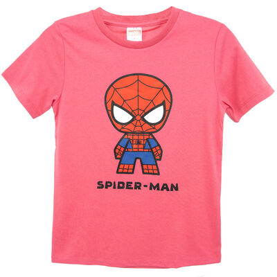 Polera Manga Corta Spiderman Niño Licencias