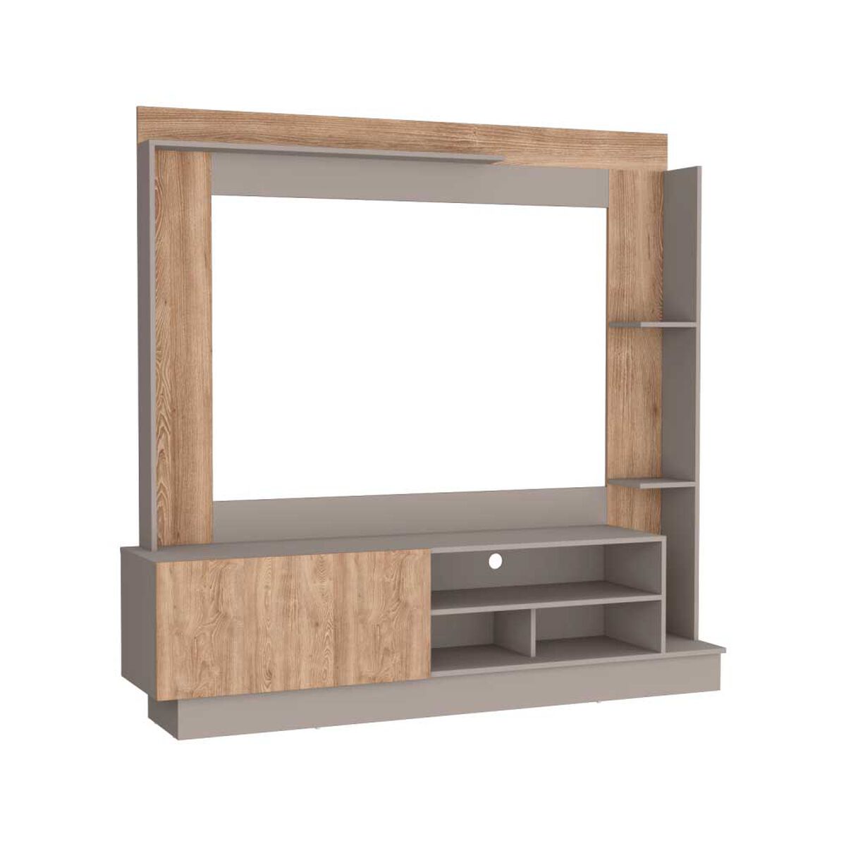 Centro de Entretenimiento TuHome Doha Hasta 70" Taupe Miel