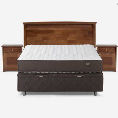 Imagen 1 del producto Boxet Rosen 2 Plazas Ergo T + Respaldo + 2 Veladores Veneto