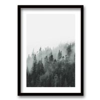 Cuadro Decorativo Retela Bosque BN 40 x 30 cm