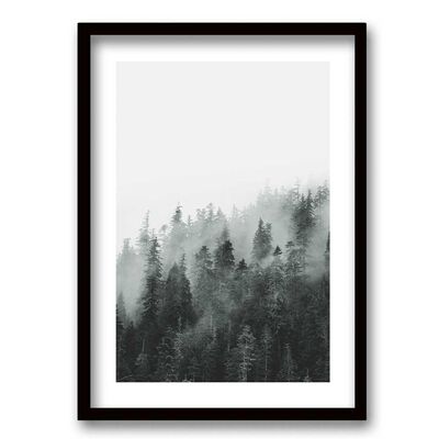 Imagen 1 del producto Cuadro Decorativo Retela Bosque BN 40 x 30 cm