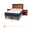 Cama Europea CIC 2 Plazas Grand Premium + Respaldo + Veladores + Almohadas Ganso