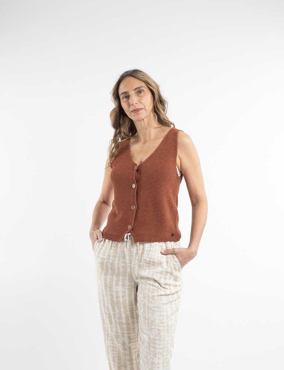 Sweater Sin Mangas Mujer Portman Club