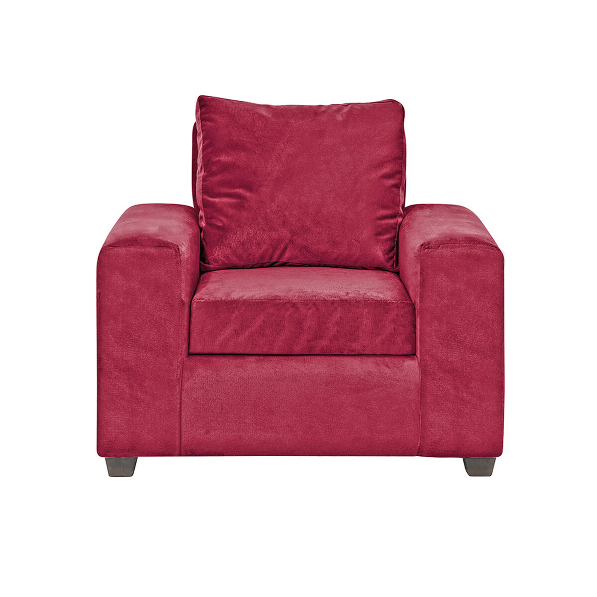 Juego de Living Innovamuebles Kahlo Sofá 3 Cuerpos + Dos Sillones 1 Cuerpo Burdeo
